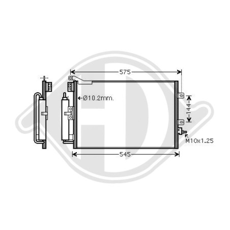Condensatore Climatizzatore Renault Clio 05-09 (Cod. D-DCC1765)