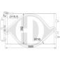Condensatore Climatizzatore Renault Clio 05-09 (Cod. D-DCC1766)