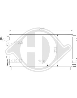 Condensatore Climatizzatore Renault Megane Coupe 08-16 (Cod. D-DCC1773)