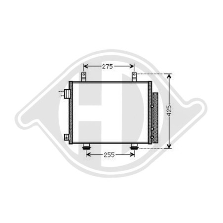 Condensatore Climatizzatore Nissan Pixo 09- (Cod. D-DCC1791)
