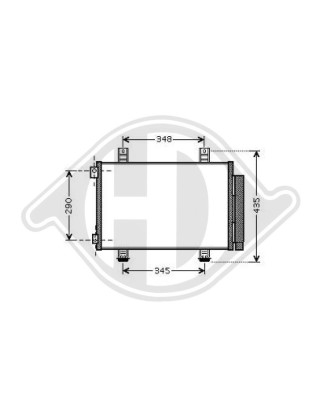 Condensatore Climatizzatore Opel Agila B 08- (Cod. D-DCC1792)