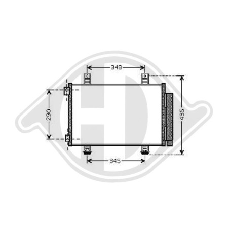 Condensatore Climatizzatore Opel Agila B 08- (Cod. D-DCC1792)