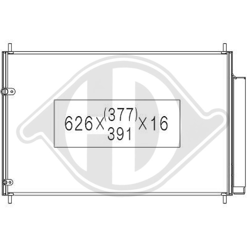 Condensatore Climatizzatore Toyota Auris 07-10 (Cod. D-DCC1816)