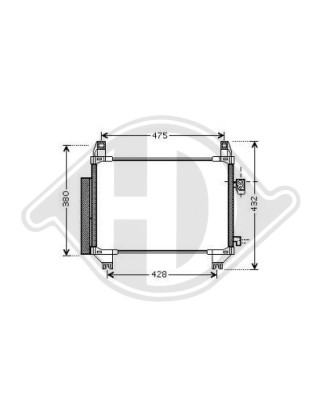 Condensatore Climatizzatore Toyota Yaris 06-08 (Cod. D-DCC1818)