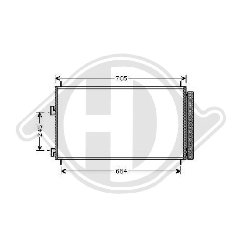 Condensatore Climatizzatore Toyota RAV 4 06-10 (Cod. D-DCC1821)