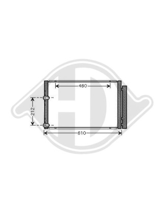 Condensatore Climatizzatore Toyota Prius 04-09 (Cod. D-DCC1825)