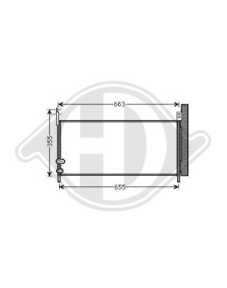 Condensatore Climatizzatore Toyota Prius TYP ZVW30 09-12 (Cod. D-DCC1837)