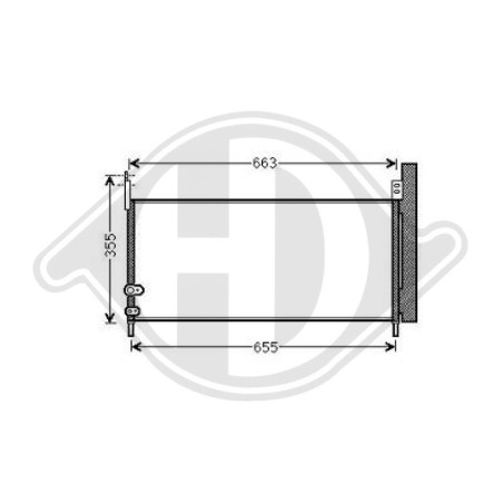 Condensatore Climatizzatore Toyota Prius TYP ZVW30 09-12 (Cod. D-DCC1837)