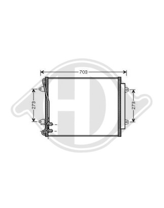 Condensatore Climatizzatore Volkswagen Passat CC 08-12 (Cod. D-DCC1858)