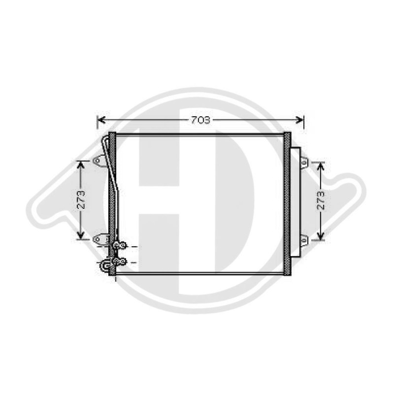 Condensatore Climatizzatore Volkswagen Passat CC 08-12 (Cod. D-DCC1858)