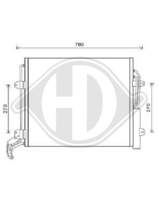 Condensatore Climatizzatore Seat Alhambra 10- (Cod. D-DCC1862)