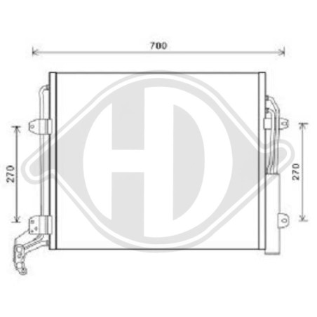 Condensatore Climatizzatore Seat Alhambra 10- (Cod. D-DCC1862)