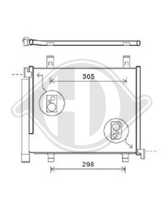 Condensatore Climatizzatore Seat Mii 11- (Cod. D-DCC1863)