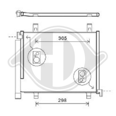Condensatore Climatizzatore Seat Mii 11- (Cod. D-DCC1863)