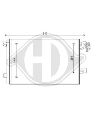 Condensatore Climatizzatore Volkswagen T5 Multivan/Caravelle 09-15 (Cod. D-DCC1864)