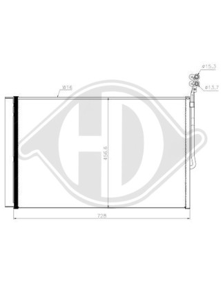 Condensatore Climatizzatore Volkswagen Touareg 10-14 (Cod. D-DCC1866)