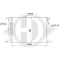 Condensatore Climatizzatore Chevrolet/Daewoo Aveo Fliessheck 08-11 (Cod. D-DCC1885)