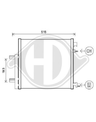 Condensatore Climatizzatore Chevrolet/Daewoo Spark 10-15 (Cod. D-DCC1886)