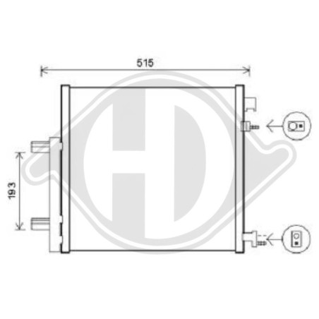 Condensatore Climatizzatore Chevrolet/Daewoo Spark 10-15 (Cod. D-DCC1886)
