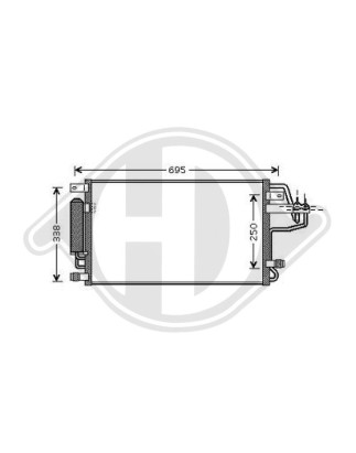 Condensatore Climatizzatore Hyundai Tucson 04-10 (Cod. D-DCC1895)