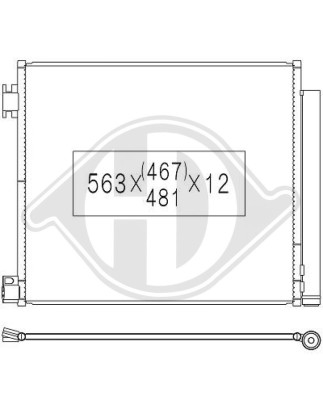 Condensatore Climatizzatore Nissan Qashqai 14-17 (Cod. D-DCC1953)