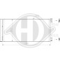 Condensatore Climatizzatore Renault Traffic III 14-19 (Cod. D-DCC1955)