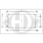 Condensatore Climatizzatore Toyota Auris 15-19 (Cod. D-DCC2058)