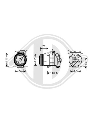 Compressore Climatizzatore Seat Ibiza/Cordoba 02-05 (Cod. D-DCK1603)