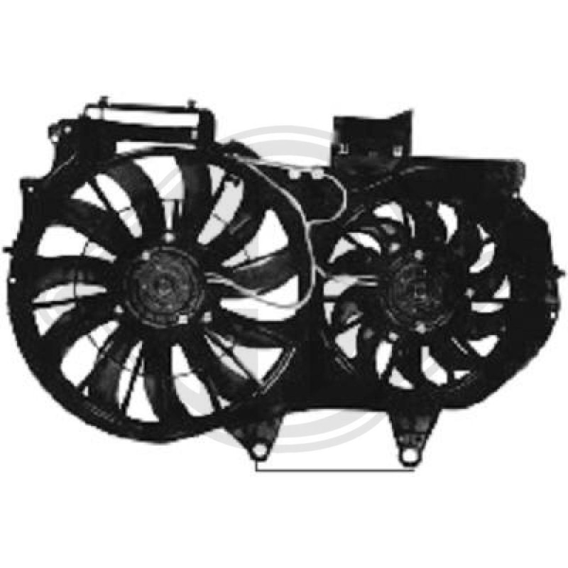 Ventola Raffreddamento motore Audi A4 Berl/Avant(8E) 00-04 (Cod. D-DCL1038)