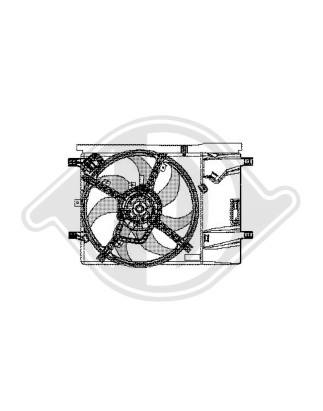 Ventola Raffreddamento motore Fiat Grande Punto 05-09 (Cod. D-DCL1087)