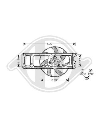 Ventola Raffreddamento motore Renault Clio 01-05 (Cod. D-DCL1184)
