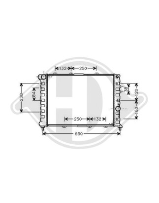 Radiatore Raffreddamento motore Alfa Romeo 156 03-05 (Cod. D-DCM1347)