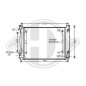 Radiatore Raffreddamento motore Audi A6 (Typ 4F2) 08-10 (Cod. D-DCM1477)