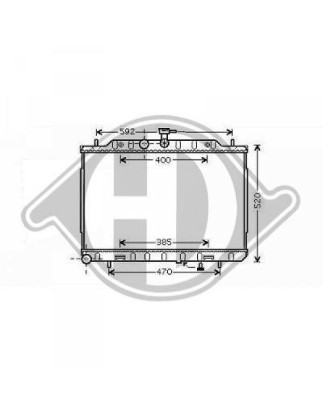 Radiatore Raffreddamento motore Nissan X-Trail (T31) 07-10 (Cod. D-DCM1863)