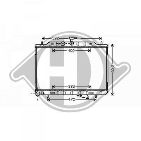 Radiatore Raffreddamento motore Nissan X-Trail (T31) 07-10 (Cod. D-DCM1863)