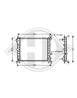 Radiatore Raffreddamento motore Ford Focus 01-04 (Cod. D-DCM2063)