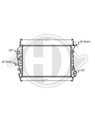 Radiatore Raffreddamento motore Ford Mondeo(Berlina/Station wagon) 00-03 (Cod. D-DCM2084)