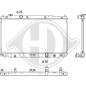 Radiatore Raffreddamento motore Honda Jazz 08-11 (Cod. D-DCM2196)