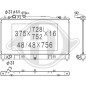 Radiatore Raffreddamento motore Mazda 6 Berl./Station wagon 07-12 (Cod. D-DCM2274)
