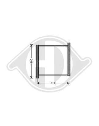 Radiatore Raffreddamento motore Mercedes Smart Coupe/Cabrio 07-14 (Cod. D-DCM2306)