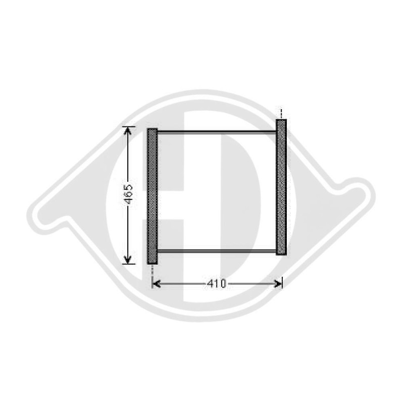 Radiatore Raffreddamento motore Mercedes Smart Coupe/Cabrio 07-14 (Cod. D-DCM2306)