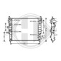 Radiatore Raffreddamento motore Mercedes M-Kl. W163 01-05 (Cod. D-DCM2382)