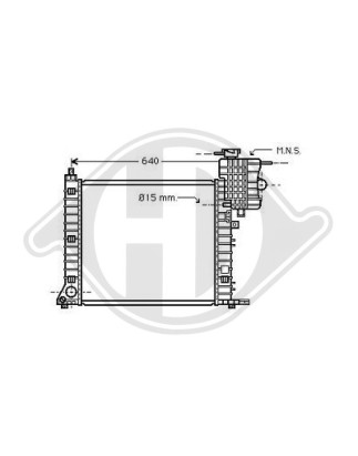 Radiatore Raffreddamento motore Mercedes Vito VAN/V-Class 96-03 (Cod. D-DCM2402)