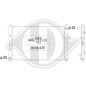 Radiatore Raffreddamento motore Mitsubishi Colt 3/5 PORTE 04-08 (Cod. D-DCM2512)