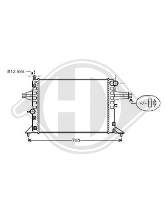 Radiatore Raffreddamento motore Opel Astra G 97-04 (Cod. D-DCM2633)