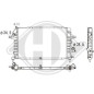 Radiatore Raffreddamento motore Opel Astra H 04-09 (Cod. D-DCM2661)