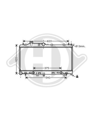 Radiatore Raffreddamento motore Subaru Legacy Berl./Station wagon 03-09 (Cod. D-DCM3045)