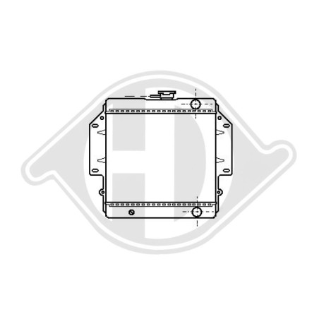 Radiatore Raffreddamento motore Suzuki SJ410/413/Samurai/Santana 81-95 (Cod. D-DCM3058)