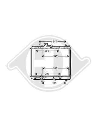 Radiatore Raffreddamento motore Opel Agila B 08- (Cod. D-DCM3118)