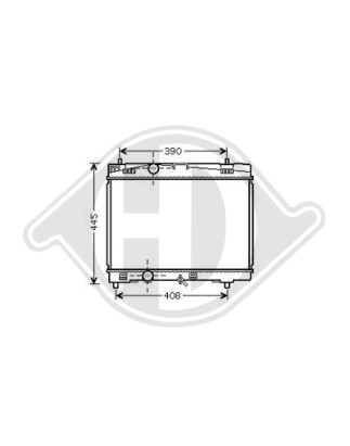 Radiatore Raffreddamento motore Toyota Yaris 06-08 (Cod. D-DCM3269)